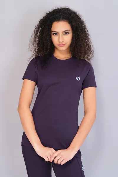 Technosport Women Active Slim Fit T-Shirt W103 Fushia Purple