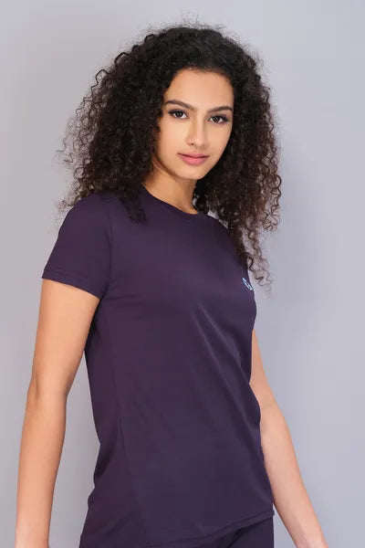 Technosport Women Active Slim Fit T-Shirt W103 Fushia Purple