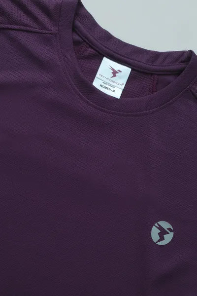 Technosport Women Active Slim Fit T-Shirt W103 Fushia Purple