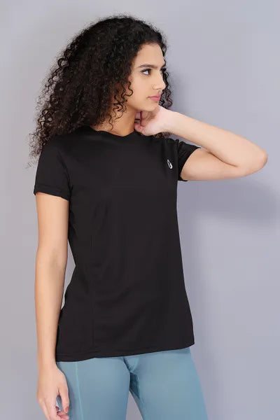 Technosport Women Active Slim Fit T-Shirt W104 Black