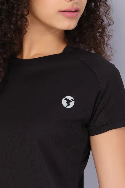 Technosport Women Active Slim Fit T-Shirt W104 Black