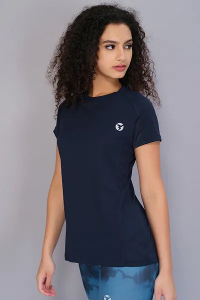 Technosport Women Active Slim Fit T-Shirt W104 Indigo