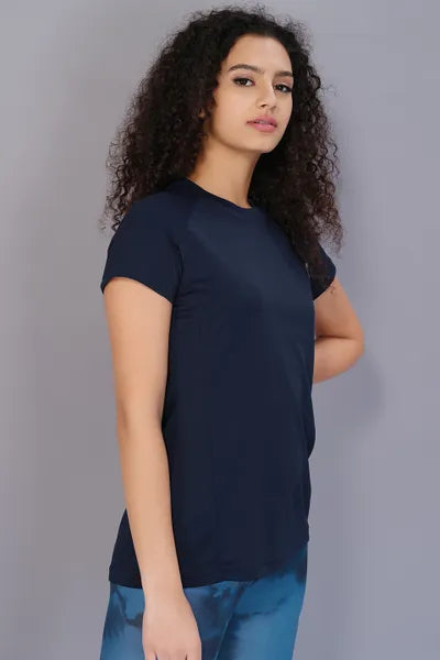 Technosport Women Active Slim Fit T-Shirt W104 Indigo