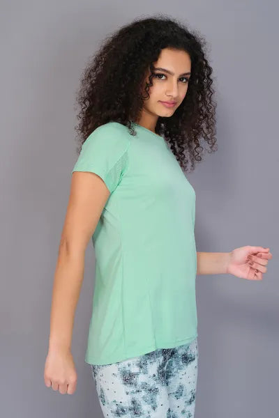 Technosport Women Active Slim Fit T-Shirt W104 Mint Green