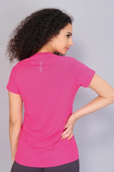 Technosport Women Active Slim Fit T-Shirt W106 Bubble Pink