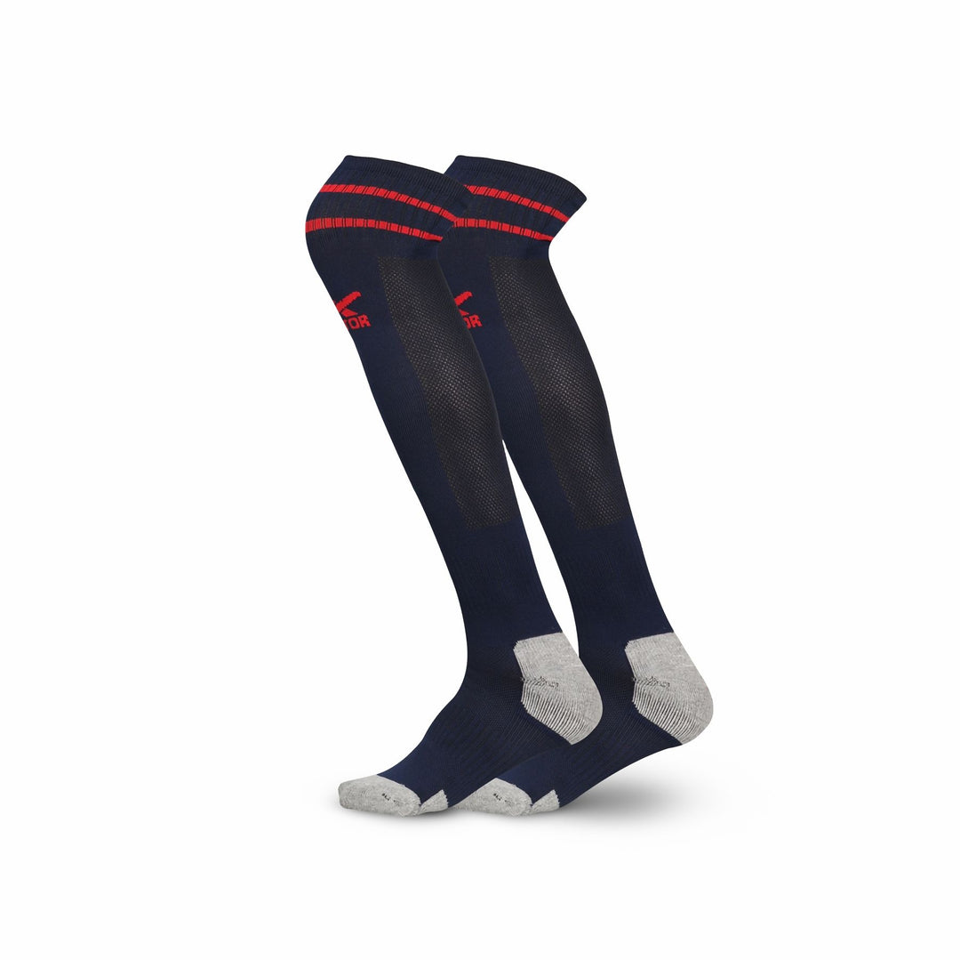 Men & Women Knee High (Pack of 2) Free Size (Navy)