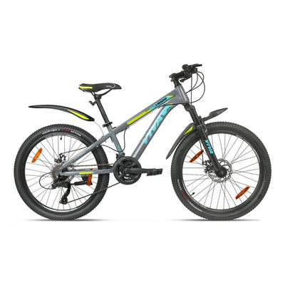 Vroom 24T Multi Speed Single Speed City Bike for Kids (Grey) Suitable for Age : 12 to 15years || Height : 4ft 5  to 5ft 2 