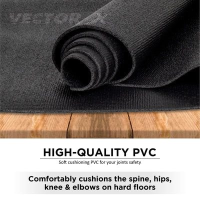 Non-Toxic Phthalate Free Best Quality and Anti slip PVC Eco Friendly 4 mm Yoga Mat (Black)