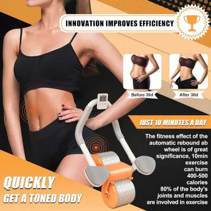 Automatic Rebound Ab Roller for Complete Upper Body Workout KriyaFit
