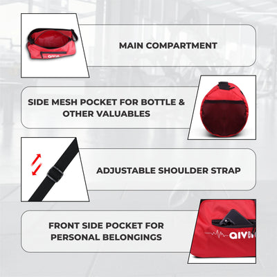 Aivin  Attract Pro Basic Duffel Bags - Red