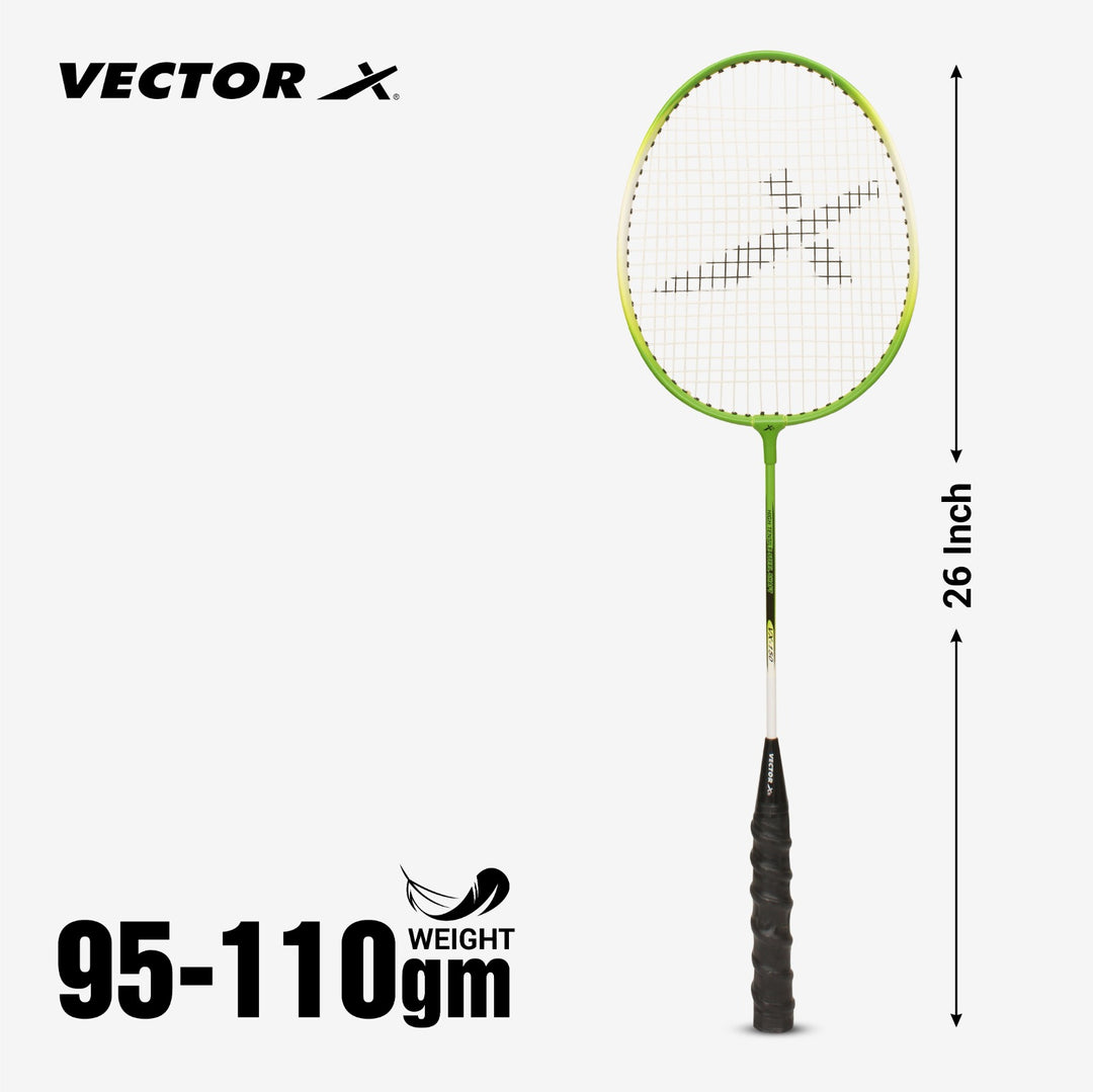 VXB-150 3-4TH Cover Green Strung Badminton Racquet (Pack of: 1 | 75 g)