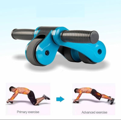 ALYV Ab Wheel Roller for Home Gym Workout Fitnes Equipment for Men & Women Ab Exerciser (Blue)