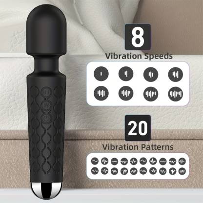 ALYV Cordless Wand Massager (Black)