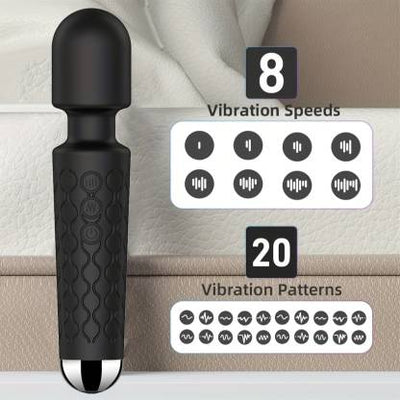 ALYV Cordless Wand Massager (Black)