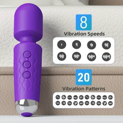 ALYV Cordless Wand Massager (Purple)