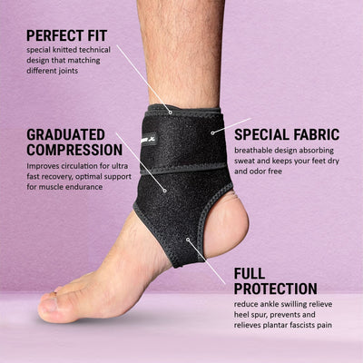 Neoprene Ankle Support (Black) - Pack of 1