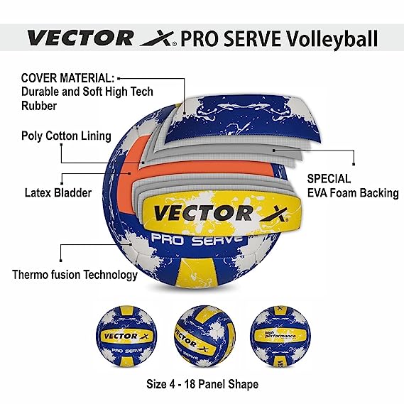 Pro Serve Volleyball - Size: 4 (Pack of 1)