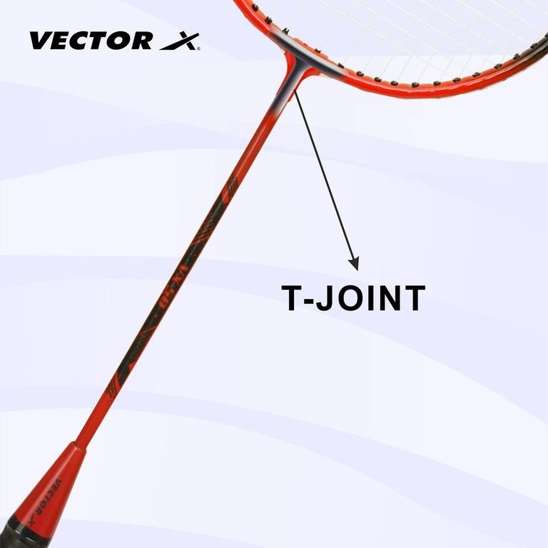 VXB-50 3-4TH Cover Red Strung Badminton Racquet (Pack of: 1 | 92 g)