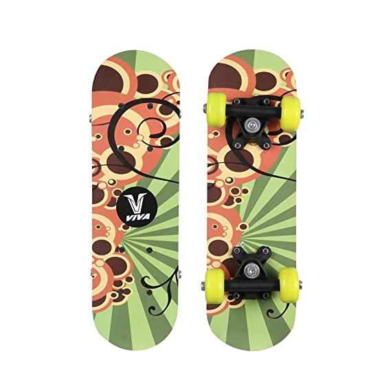 SPIN 18 Inch 6 inch x 4 inch Skateboard (Multicolor | Pack of 1)