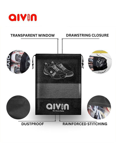 AIVIN EMBRACE SHOE BAG - BLACK (1 SET-6 PCS)