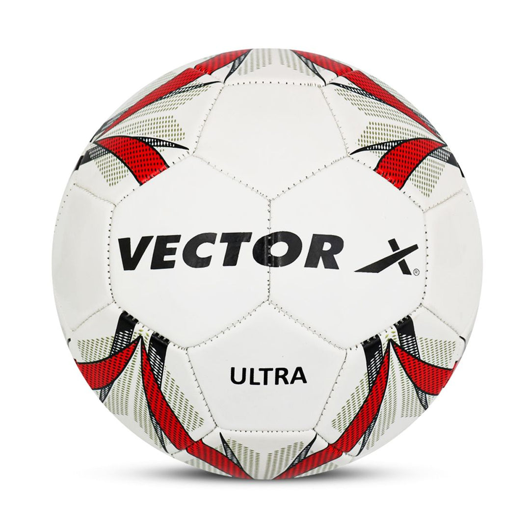 Ultra - Machine Stitched Football | Size - 5 | Suitable Without Grass/International Match Ball/Soccer Balls/Football - White