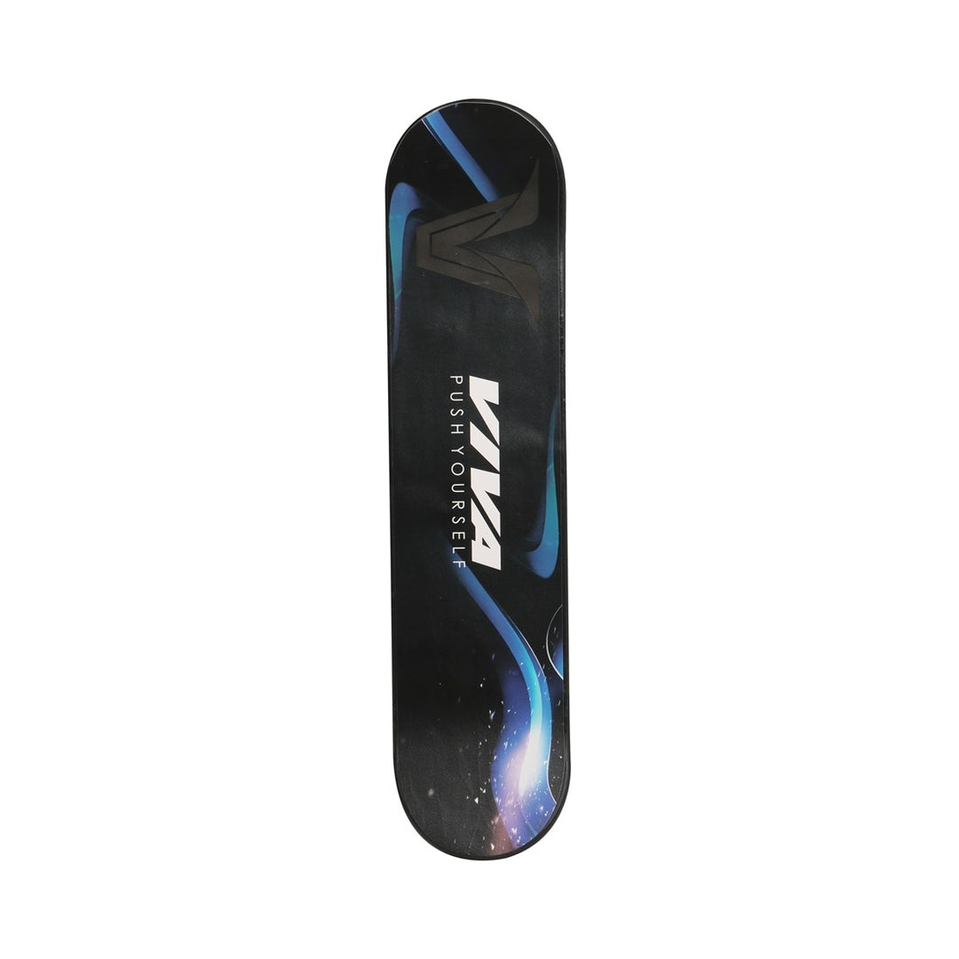 Wooden 27 Inch 7 inch x 5 inch Skateboard - Black & Blue  (Multicolor | Sky | Pack of 1)