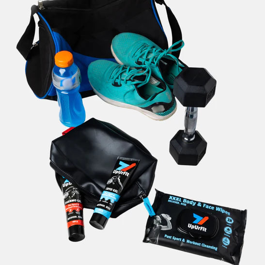High Performance Gym/Workout/Cross-Fit Kit (Thermo Gel, Cryo Gel, 3XL Body Wipes)