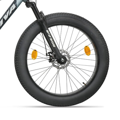 Bluster 26T | 21 Gear | Multi Speed Fat Bike for Adults (Stone Grey) Suitable for Age : 17 years to above || Height : 5 ft 2  to 5ft 11 