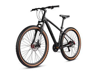 Cradiac Wolf 27 Speed 27.5T Mountain Cycle | Shimano Gear | Alloy Frame | Zoom Lockout Suspension (27 Gear, Black)