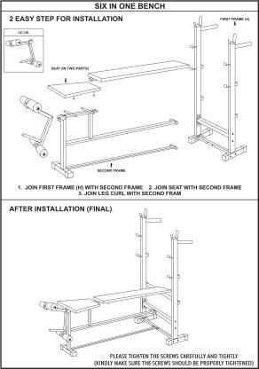 K 6 IN 1 BENCH FA Multipurpose Fitness Bench