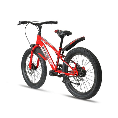 Occam 20 * 3.0inches Semi Fat Single Speed Bicycle for Kids with Dual Disc Brakes (Matt Red) Suitable for Age : 7 years to 10 Years || Height : 3ft 10 inches to 4ft 7 inches