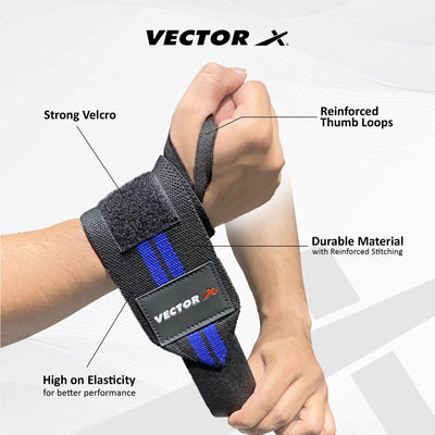 Professional Wrist Wrap Band  | Wrist Strap For Gym and Fitness Wrist Support ()