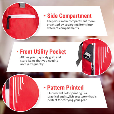 Stealth Gym Bag  Red White (Kit Bag)