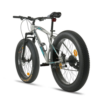 Bluster 26T | 21 Gear | Multi Speed Fat Bike for Adults (Smokey Grey) Suitable for Age : 17 years to above || Height : 5 ft 2  to 5ft 11 