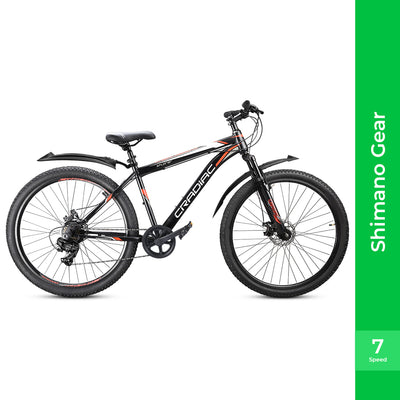 29 7 Gear Shimano| Double Disc| Suspension|29 Inch Tire| Cycle| Boys| Bicycle 29 T Mountain/ Hardtail Cycle (7 Gear | Black)
