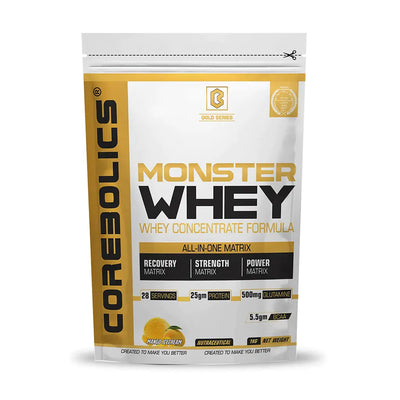 Monster Whey - Whey Concentrate Formula 1 Kg - 28 Servings - Mango Icecream