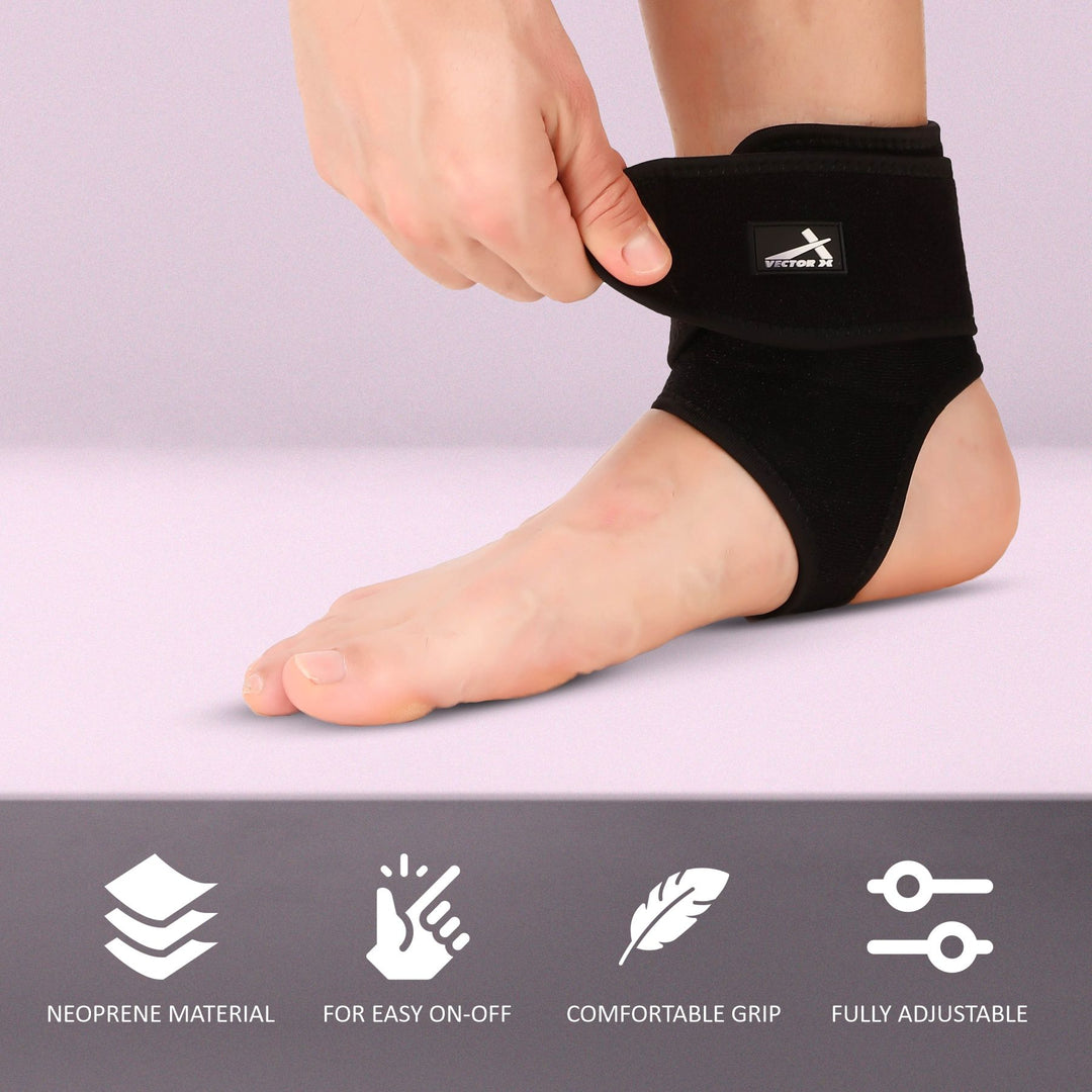 Neoprene Ankle Support (Black) - Pack of 1