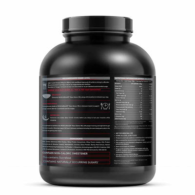MuscleBlaze Mass Gainer XXL with Complex Carbs and Proteins in 3:1 ratio, 3 kg (6.6 lb), Chocolate