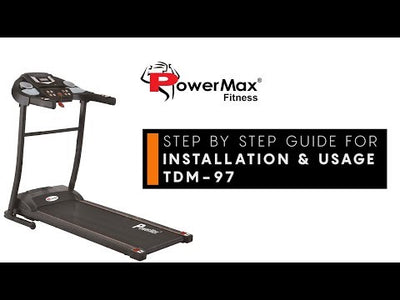 TDM-97 (2HP Peak) Motorized Foldable Treadmill for Home Use | Manual Incline Execise Machine | Pre-set Workout Programs | LED Display | heart rate sensor cardio equipment | user 100kg