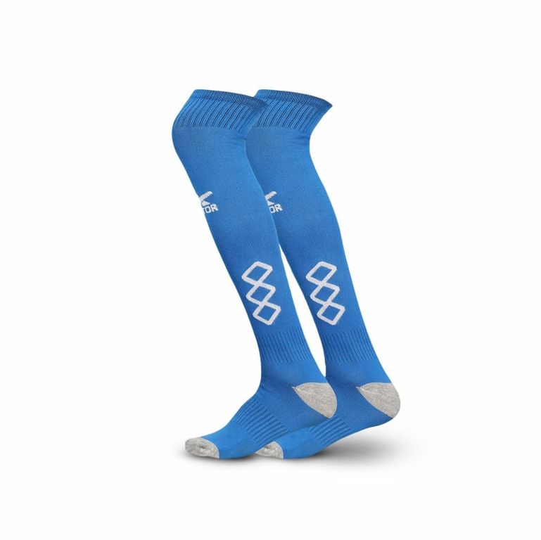 Unisex Knee High (Pack of 2) Free Size (Blue)