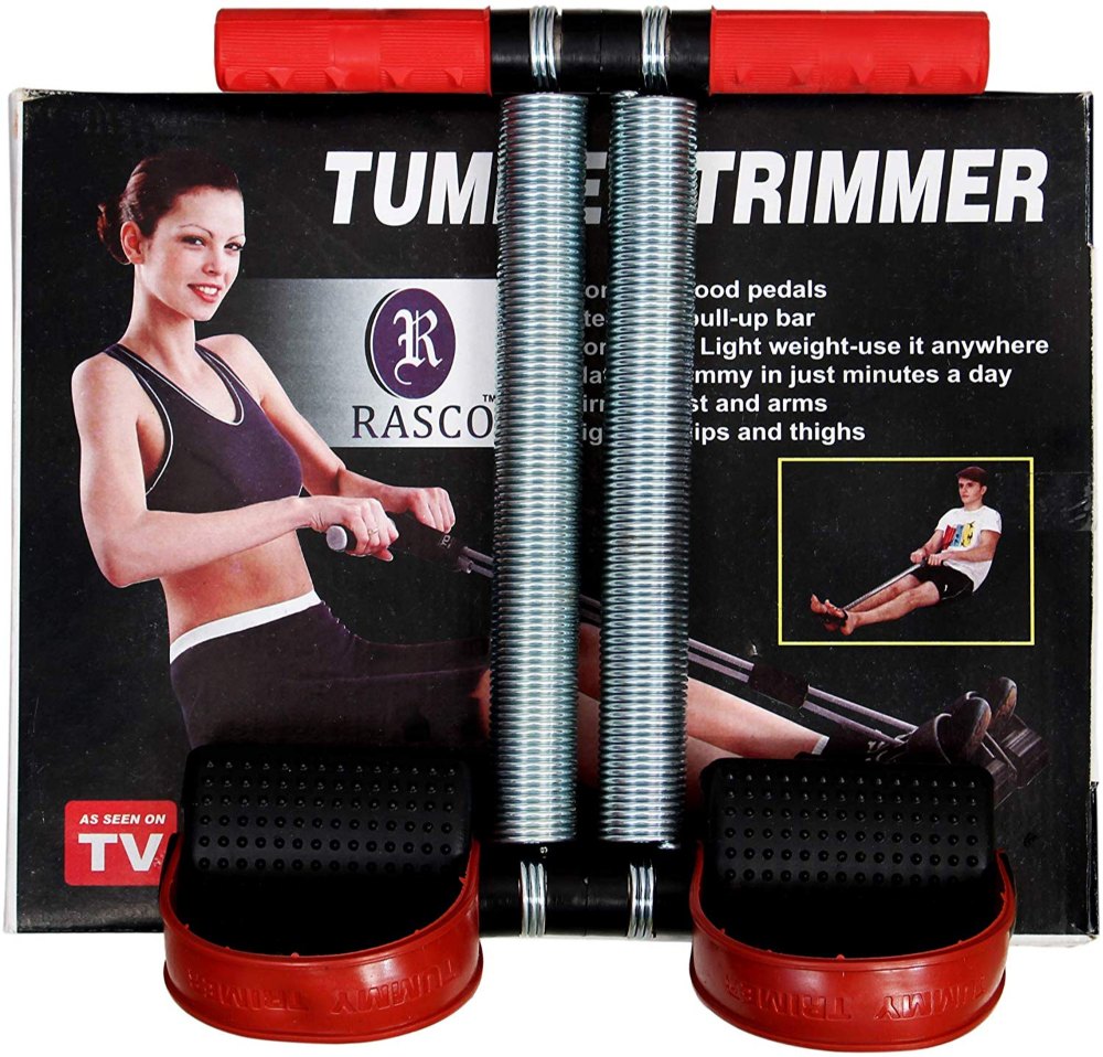 Double Spring Tummy Trimmer - Abs Workout | Red Black