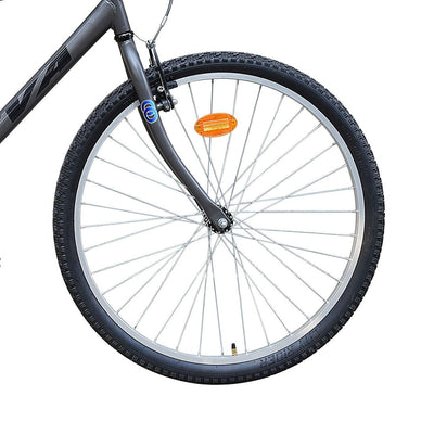 Zero Emission 26T Matt Grey Single Speed City Bike with 19  Steel Frame for Adults Suitable for Age : 16years to Above || Height : 5 ft 2  to 5ft 11 