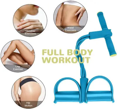 ALYV Tummy Trimmer Ab Exerciser | Resistance Band for Home Workout | Body Shaper & Fat Burner for Core, Arms & Legs (Multicolor)