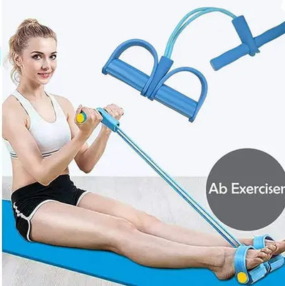 ALYV Tummy Trimmer Ab Exerciser | Resistance Band for Home Workout | Body Shaper & Fat Burner for Core, Arms & Legs (Multicolor)