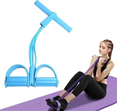 ALYV Tummy Trimmer Ab Exerciser | Resistance Band for Home Workout | Body Shaper & Fat Burner for Core, Arms & Legs (Multicolor)