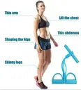 ALYV Tummy Trimmer Ab Exerciser | Resistance Band for Home Workout | Body Shaper & Fat Burner for Core, Arms & Legs (Multicolor)