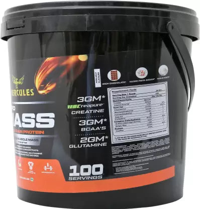 HERCULES Rapid Mass Weight Gainers/Mass Gainers  (5 kg, Chocolate)