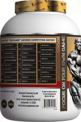 Dexter Jackson DJSS GOLD SERIES LEGEND WHEY RICH CHOCOLATE Whey Protein  (2268 g | RICH CHOCOLATE)