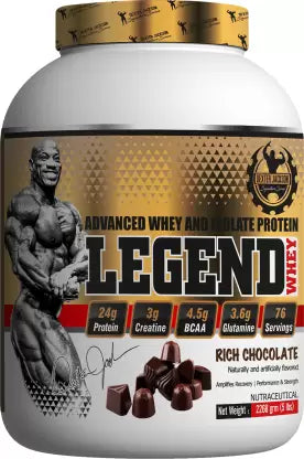 Dexter Jackson DJSS GOLD SERIES LEGEND WHEY RICH CHOCOLATE Whey Protein  (2268 g | RICH CHOCOLATE)