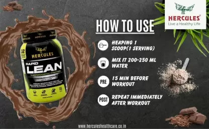 HERCULES Rapid Lean Whey Protein  (1.5 kg, Chocolate)